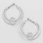 Silver Tone Spindle Swirl Etched Earrings.JPG
